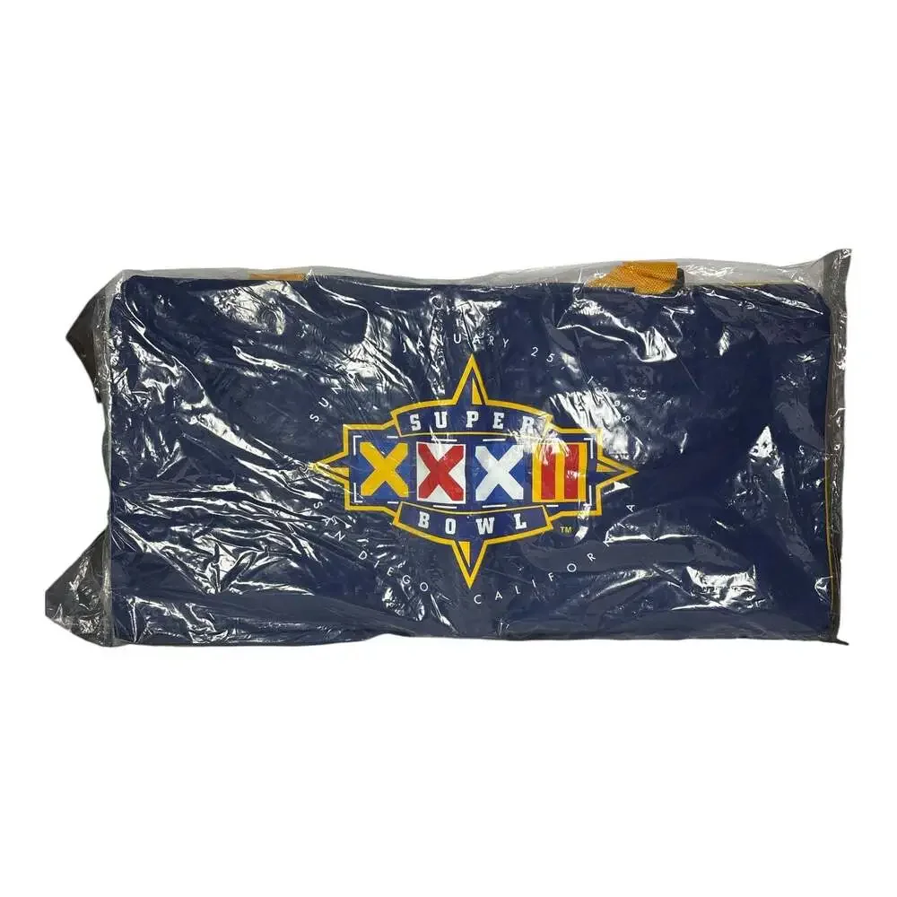 New Vtg Promo Nylon NFL Super Bowl XXXII 1998 San Diego Duffle Gym Bag 20.5